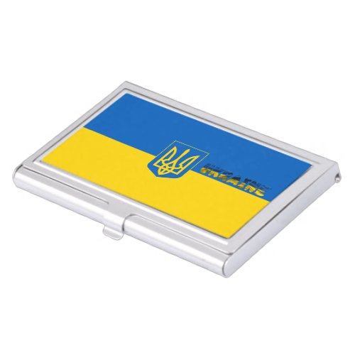 Ukrainian flag_Coat of arms Business Card Case