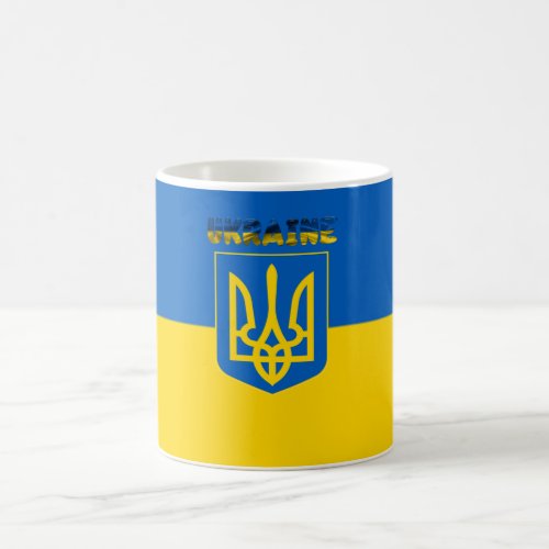 Ukrainian flag_Coat of arms Coffee Mug