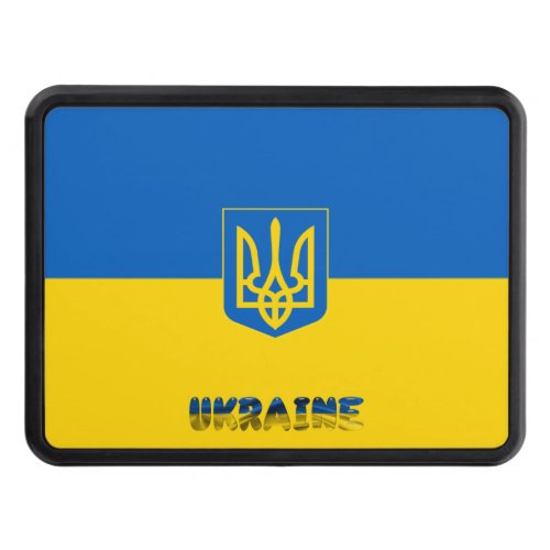 Ukrainian flag_Coat of arms Hitch Cover