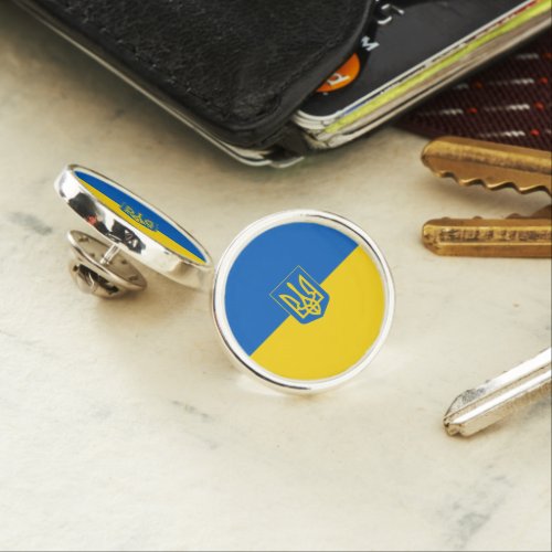 Ukrainian flag_Coat of arms Lapel Pin