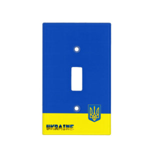 Ukrainian flag-Coat of arms Light Switch Cover