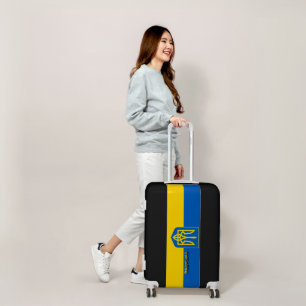 Ukrainian flag-coat of arms luggage