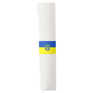 Ukrainian flag-Coat of arms Napkin Bands