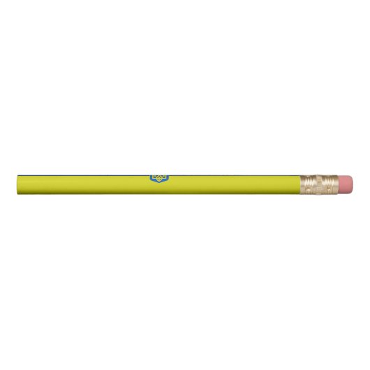 Ukrainian flag-coat of arms pencil (Rotated 90)