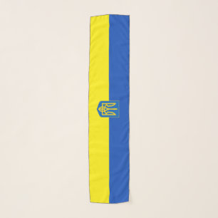 Ukrainian flag-coat of arms scarf
