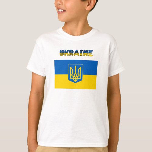 Ukrainian flag_Coat of arms T_Shirt