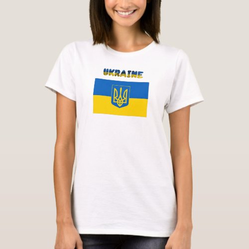 Ukrainian flag_coat of arms T_Shirt