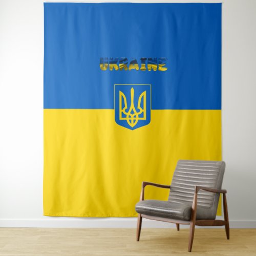 Ukrainian flag_Coat of arms Tapestry