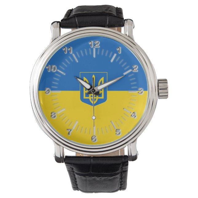Ukrainian flag-Coat of arms Watch (Front)
