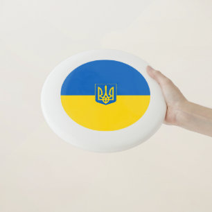 Ukrainian flag-Coat of arms Wham-O Frisbee