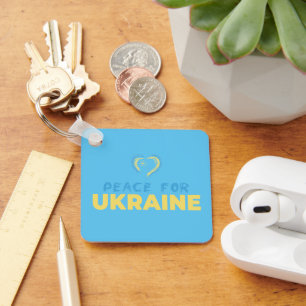 Ukrainian Flag Color Inspired Ukraine Keychain
