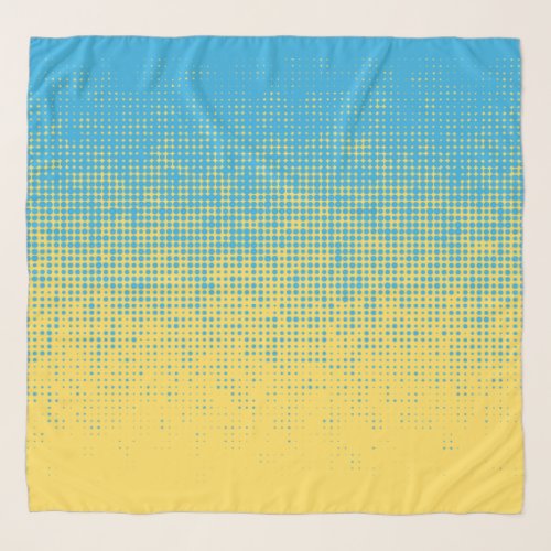 Ukrainian flag colors chiffon scarf