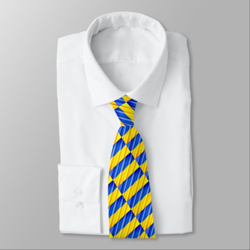 Ukrainian Flag Colors Neck Tie Freedom Peace