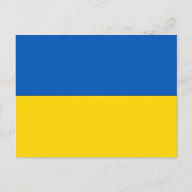 Ukrainian Flag Colors Postcard (Front)