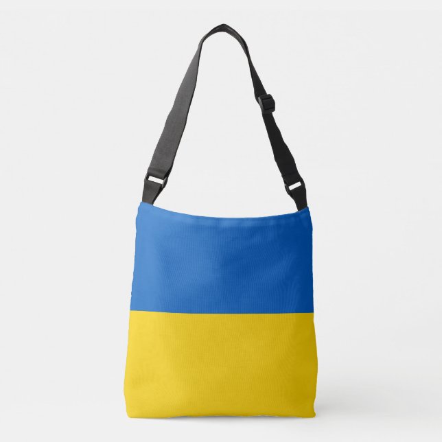 Ukrainian flag crossbody bag (Front)
