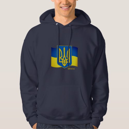 Ukrainian flag Emblem  Ukraine fashion  sports Hoodie