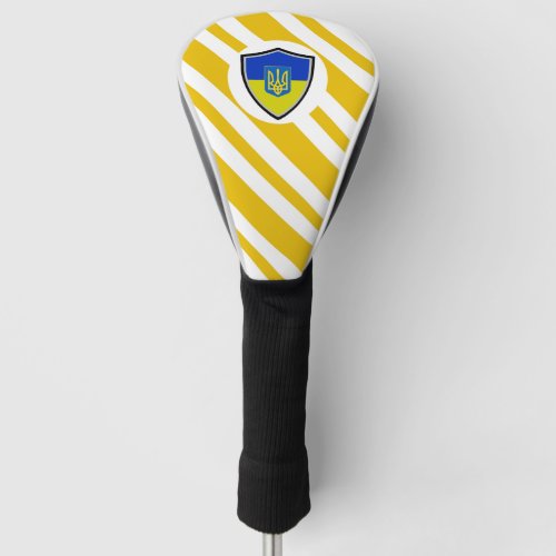 Ukrainian flag golf head cover