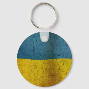 Ukrainian flag keychain