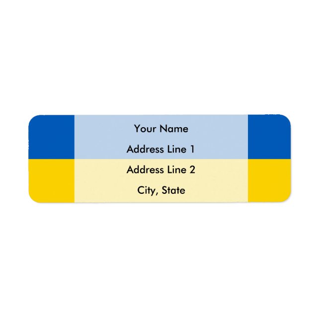 Ukrainian flag label (Front)