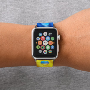 Ukrainian Flag - Peace - Freedom for Ukraine Apple Watch Band
