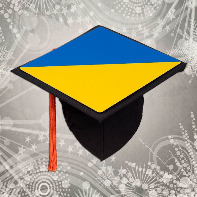 Ukrainian Flag & School Ukraine graduate Graduation Cap Topper (Creator Uploaded)
