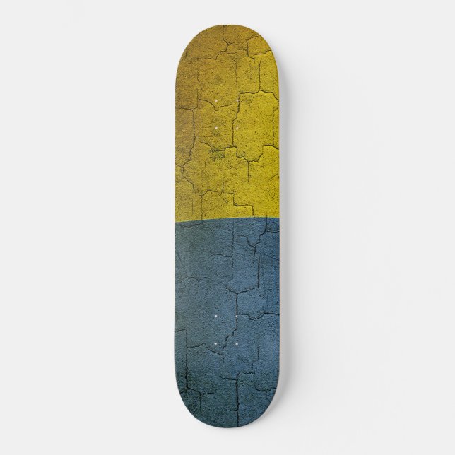 Ukrainian flag skateboard (Front)