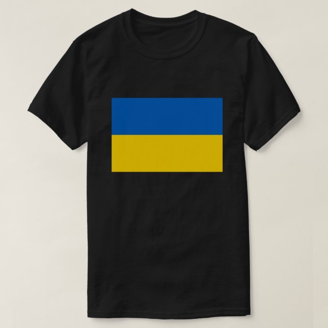 Ukrainian Flag Solidarity T-Shirt (Design Front)
