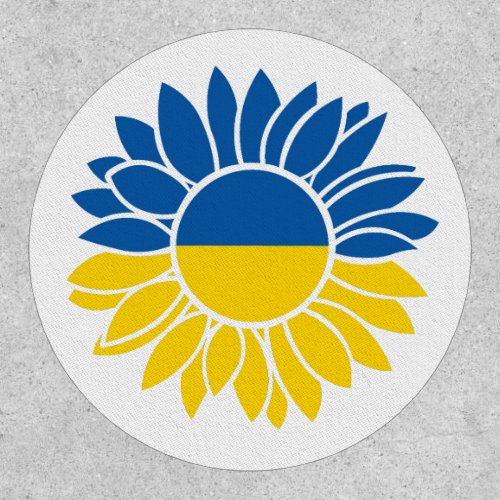 Ukrainian flag sunflower patch