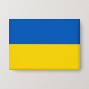 Ukrainian flag. Support Ukraine. Button
