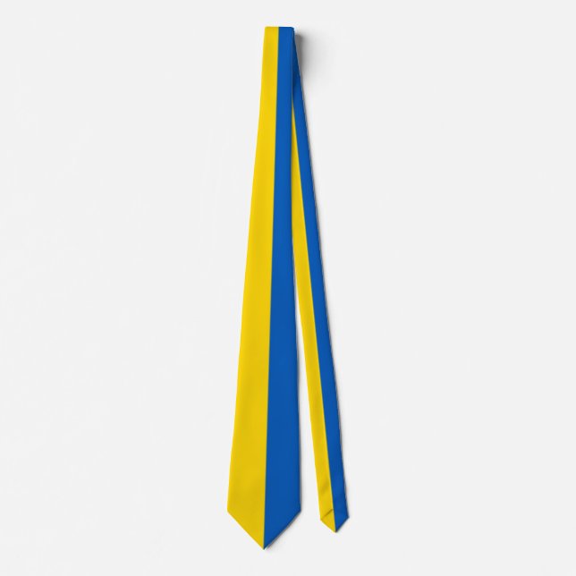 Ukrainian flag. Support Ukraine.  Neck Tie (Front)