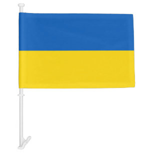 Ukrainian flag. Supporting Ukraine Car Flag