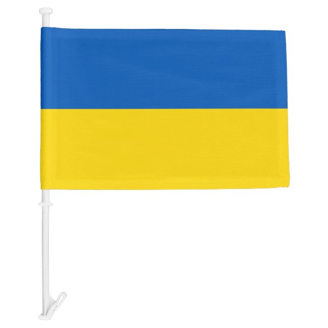 Ukrainian flag. Supporting Ukraine Car Flag (Front)