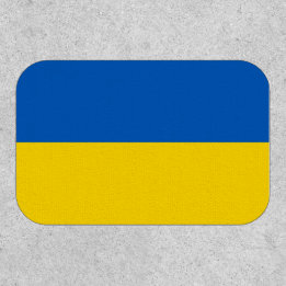 Ukrainian flag. Supporting Ukraine Clothing Patch