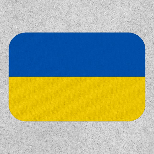 Ukrainian flag. Supporting Ukraine Clothing Patch (Front)