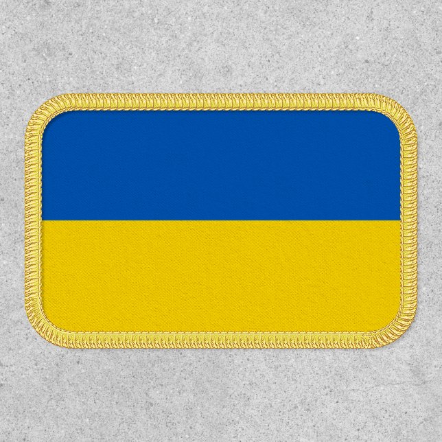 Ukrainian flag. Supporting Ukraine Patch (Front)