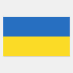 Ukrainian flag. Supporting Ukraine Rectangular Sticker