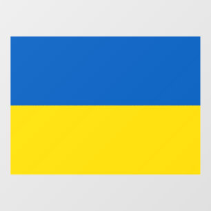 Ukrainian flag. Supporting Ukraine Window Cling