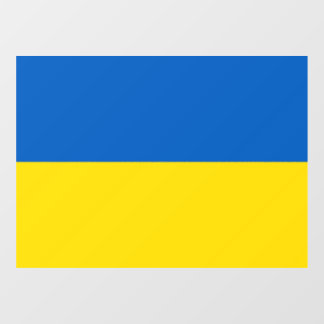 Ukrainian flag. Supporting Ukraine Window Cling