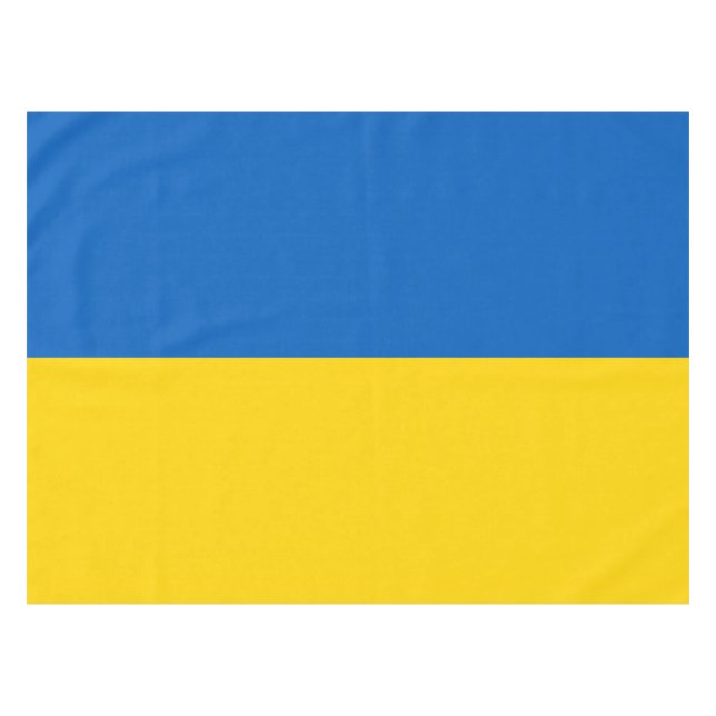 Ukrainian Flag Tablecloth (Front (Horizontal))
