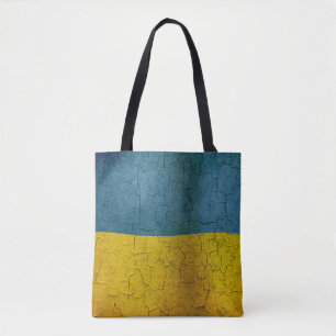 Ukrainian flag tote bag
