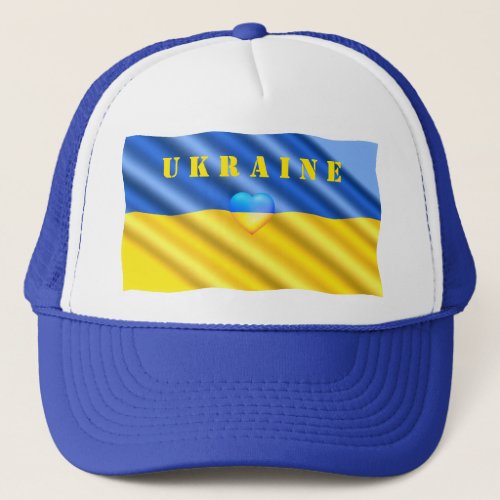 Ukrainian Flag Trucker Hat Freedom Ukraine Hat