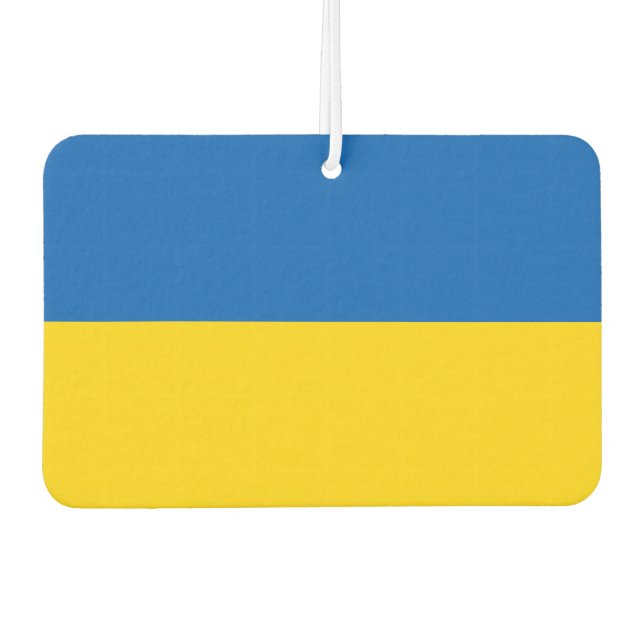 Ukrainian Flag (Ukraine) Air Freshener (Front)