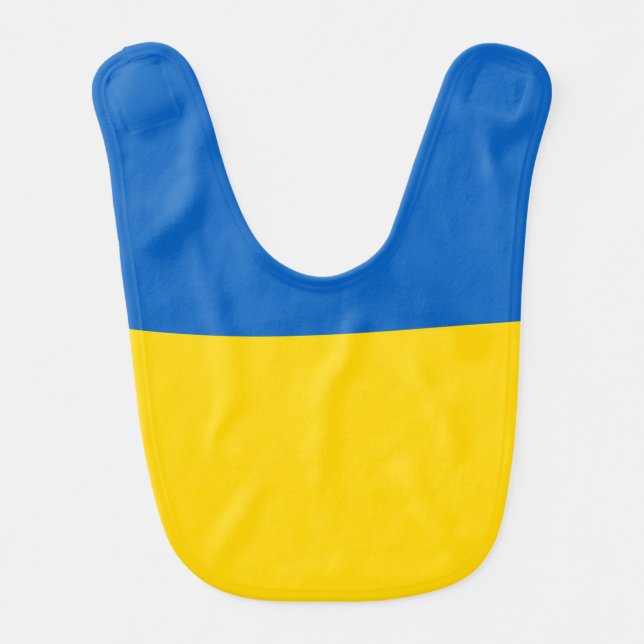 Ukrainian Flag (Ukraine) Baby Bib (Front)