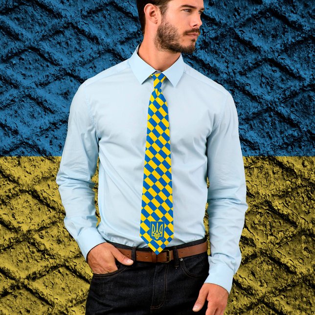 Ukrainian Flag & Ukraine business, patriot /sports Neck Tie (Creator Uploaded)