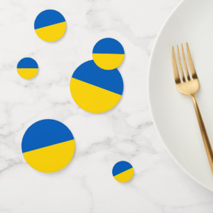 Ukrainian Flag (Ukraine) Confetti