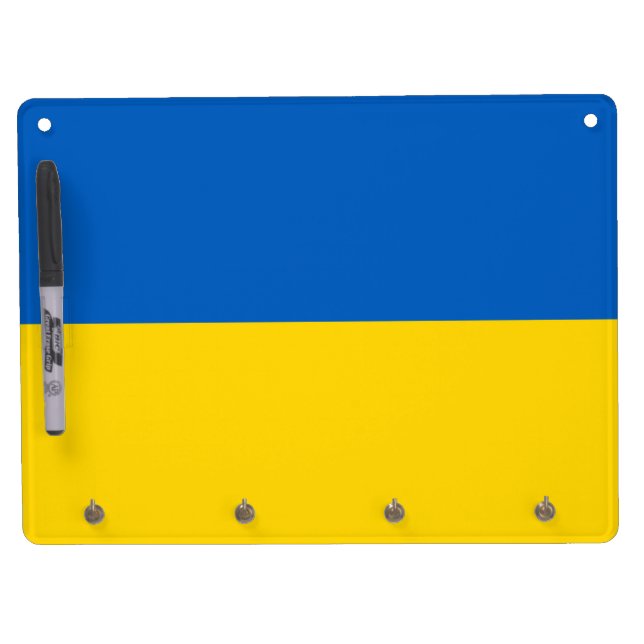Ukrainian Flag (Ukraine) Dry Erase Board (Front)