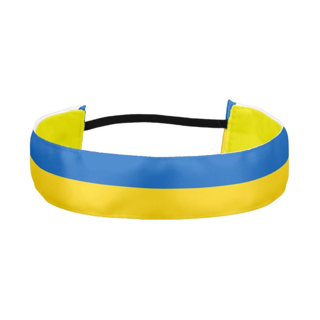 Ukrainian flag & Ukraine fitness / sports Athletic Headband (Front)