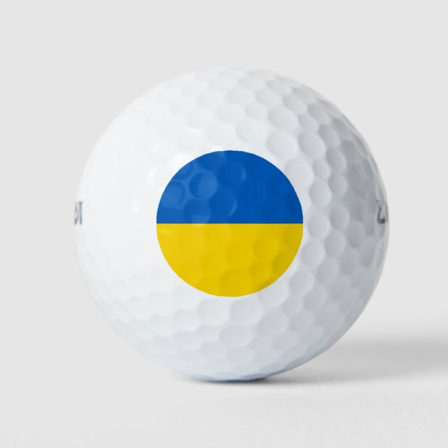 Ukrainian Flag (Ukraine) Golf Balls (Front)