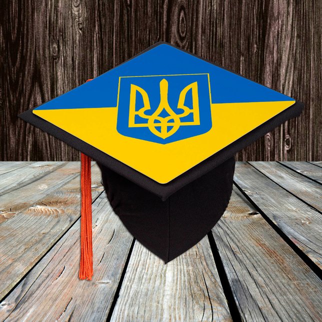 Ukrainian Flag & Ukraine graduate / University Graduation Cap Topper (Creator Uploaded)