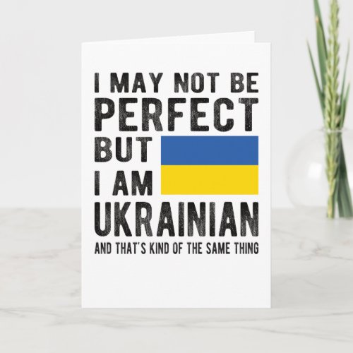 Ukrainian Flag Ukraine Heritage Ukrainian Roots Card